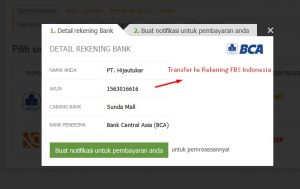Cara deposit fbs via bri