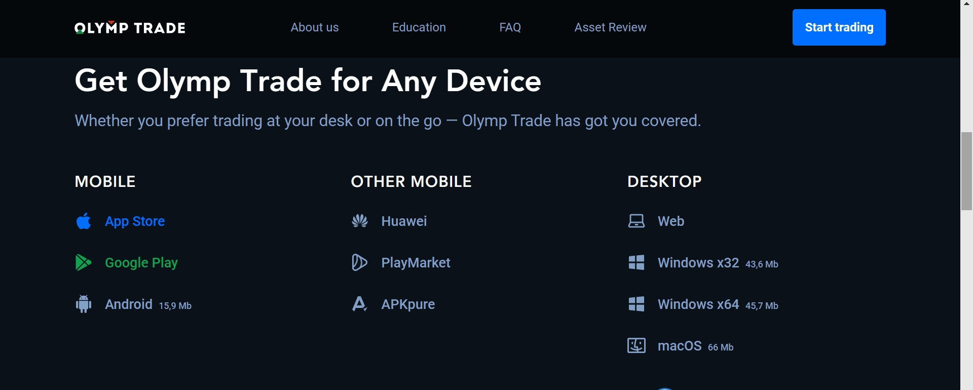 Cara Download Olymp Trade Gratis
