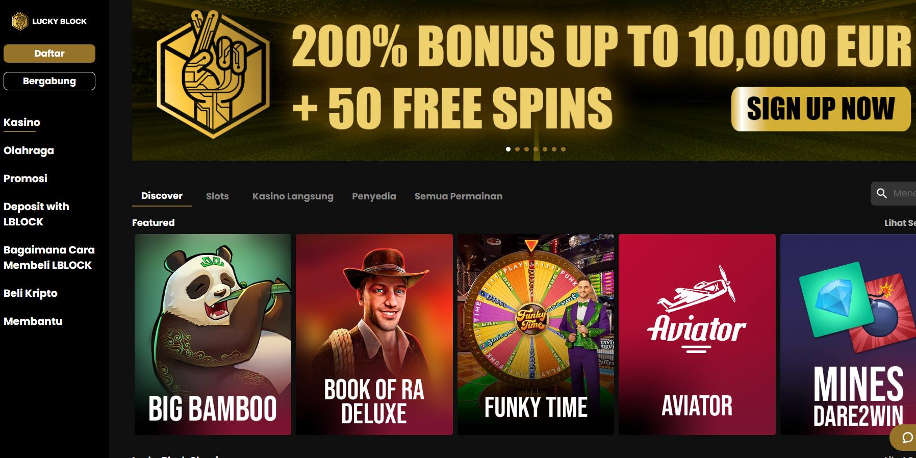 situs crypto casino luckyblock